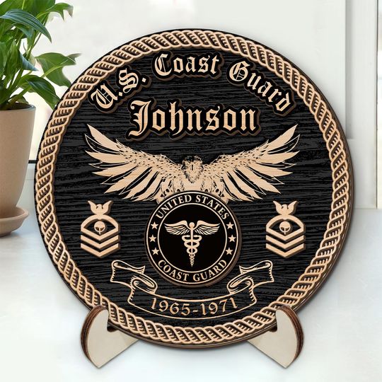 Customized U.S Veteran USCG Rating