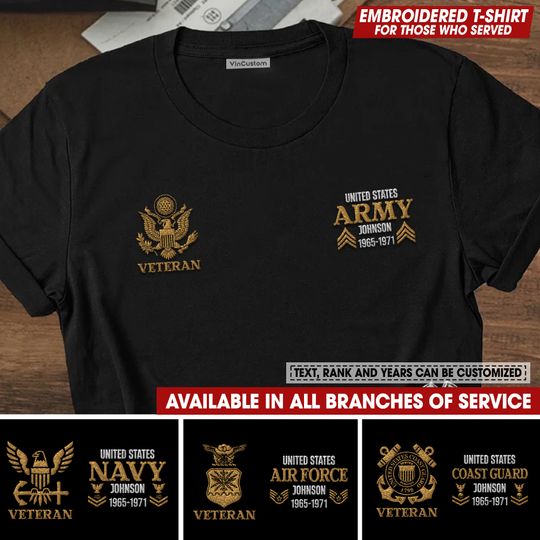 US Veteran 3D T-Shirt Proudly Served