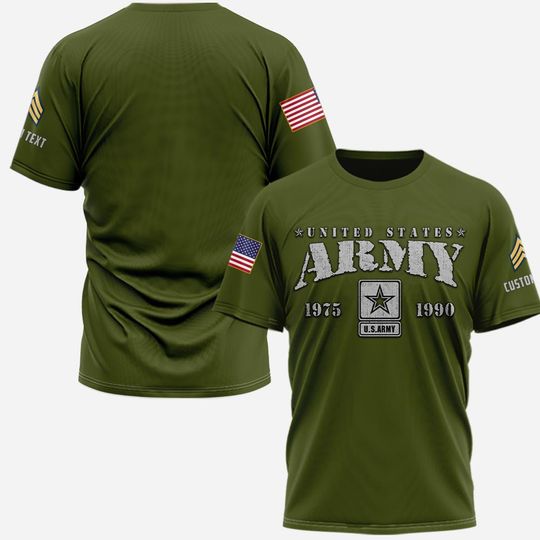 Customized US Veterans 3D Tshirt
