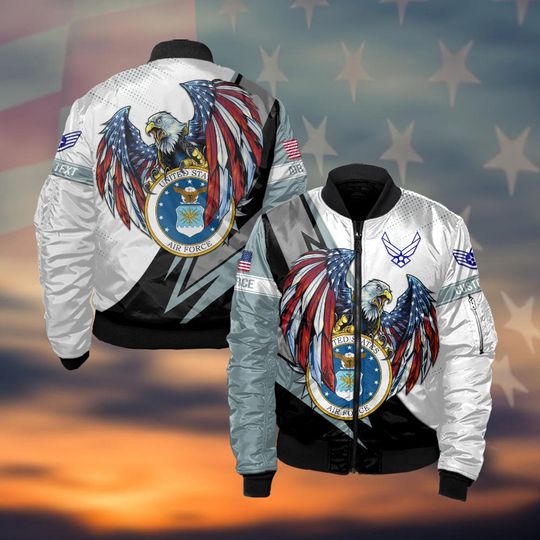 Customized US Air Force Veteran Bomber Jacket