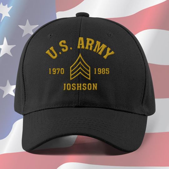 Customized U.S Veteran Embroidered Hat
