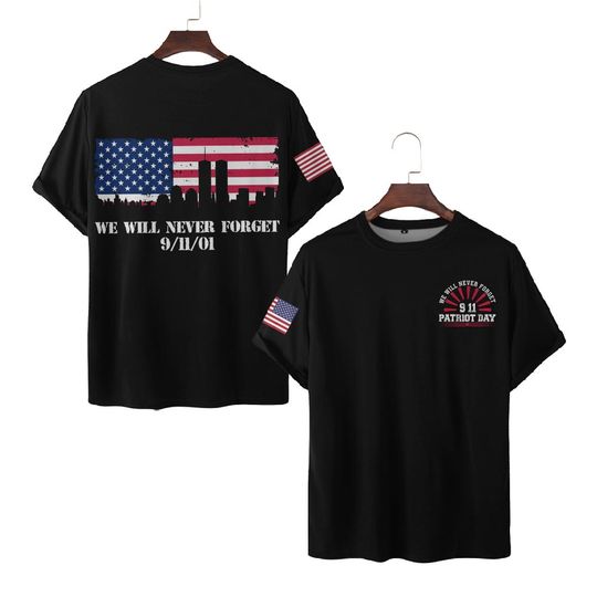 We Will Never Forget 9/11/01 3D shirt