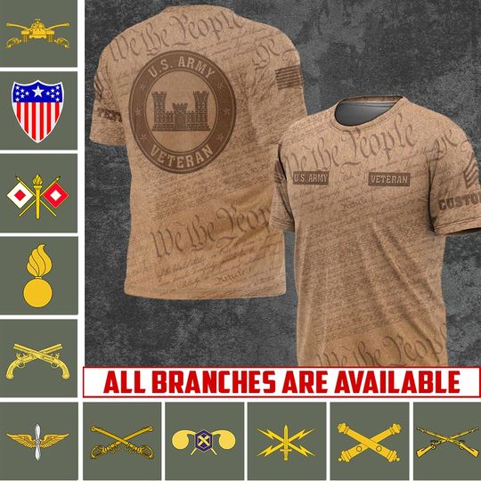 Customized Army Branches Shirts