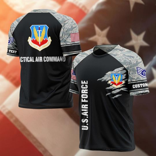 Customized USAF Command Camouflage Shirts