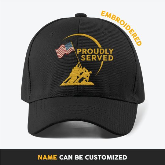 Customized Raising The Flag On Iwo Jima Embroidered Baseball Cap