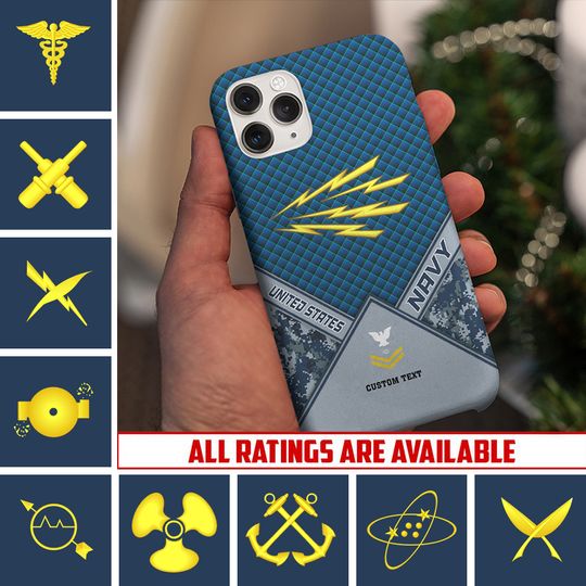 Customized US Navy Ratings Phone Case