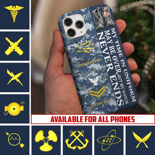 Customized US Navy Ratings Phone Case