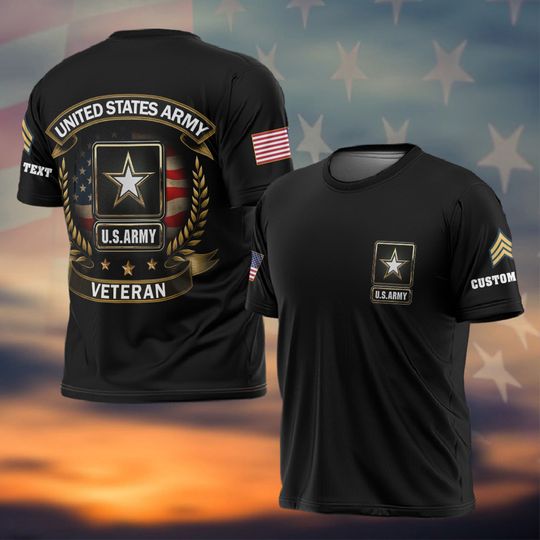 Customized Veteran Shirts 3D Shirts