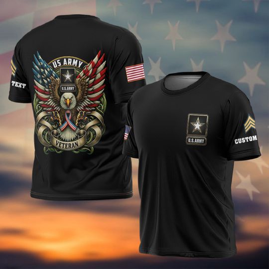 Customized Veteran Shirts 3D Shirts