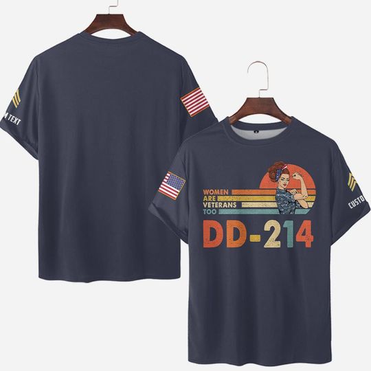 DD-214 Women Are Veterans Too 3D Shirts