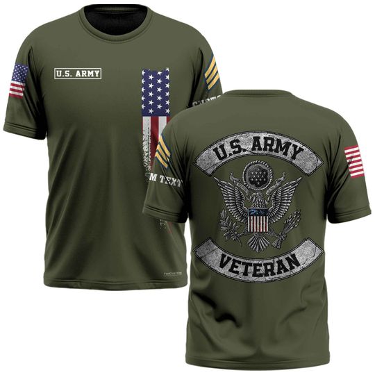 Customized U.S.Army Veteran  3D Shirts