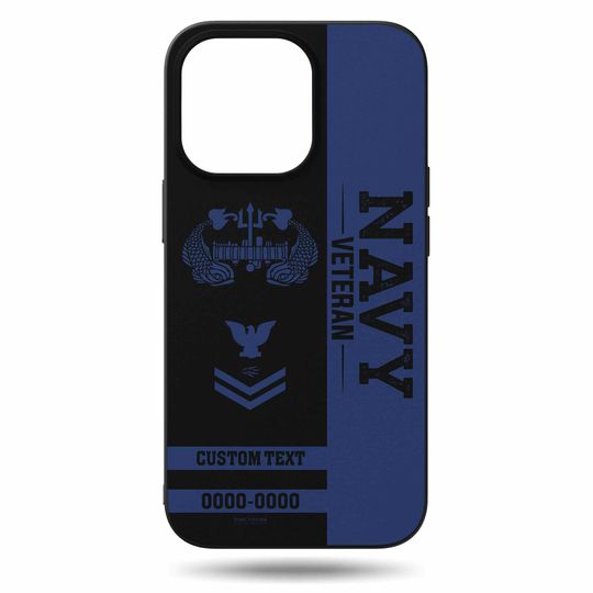 Customized US Navy Badges Veteran Proudly Served Phone Case