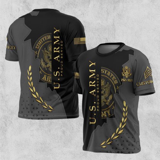 Customized U.S Veteran Proudly Served