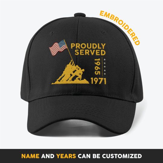 Customized Raising The Flag On Iwo Jima: US Marines’ Embroidered baseball cap