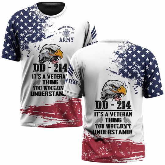 Customized DD-214 T-Shirt x “It’s A Veteran Thing You Wouldn’t Understand”