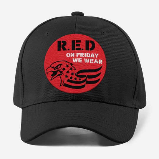 Customized RED Friday – On Friday We Wear Embroidered baseball cap