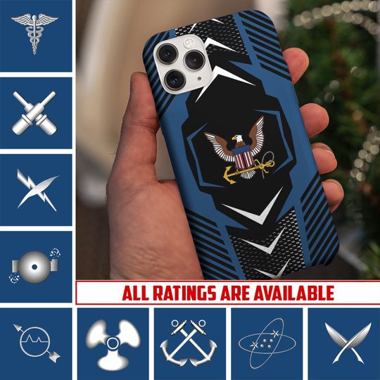 Customized US Navy Ratings Phone Case