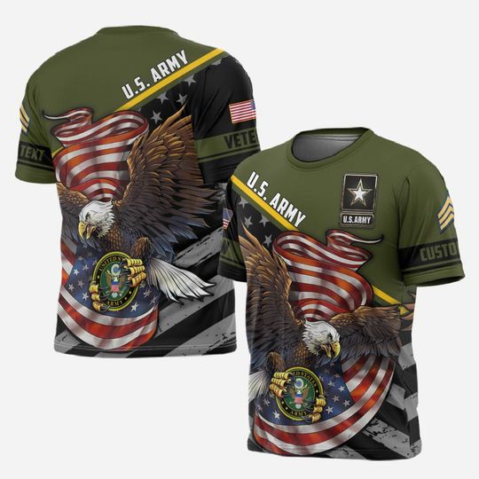 Cusomized Army Branches 3D Shirt