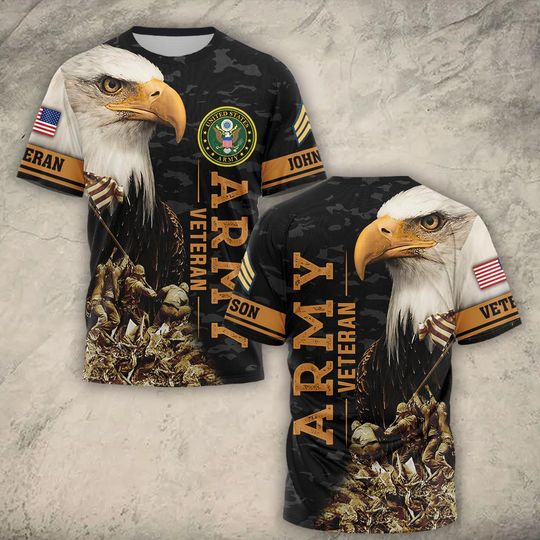 Honored United States Veteran 3D T-Shirt