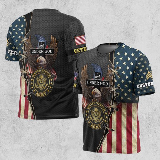 One Nation Under God Customized U.S Veteran