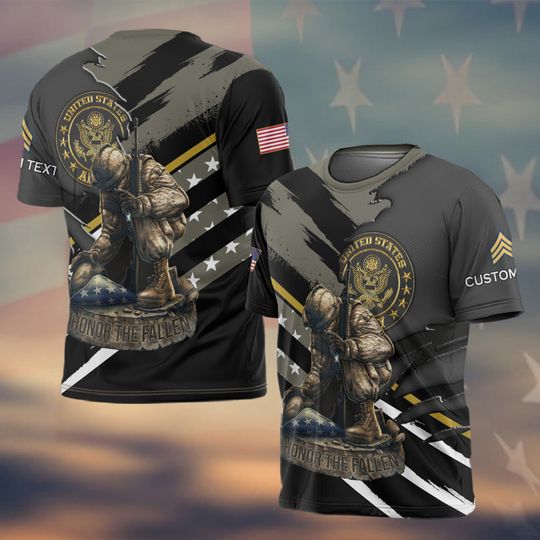 Customized U.S Veteran Honor The Fallen