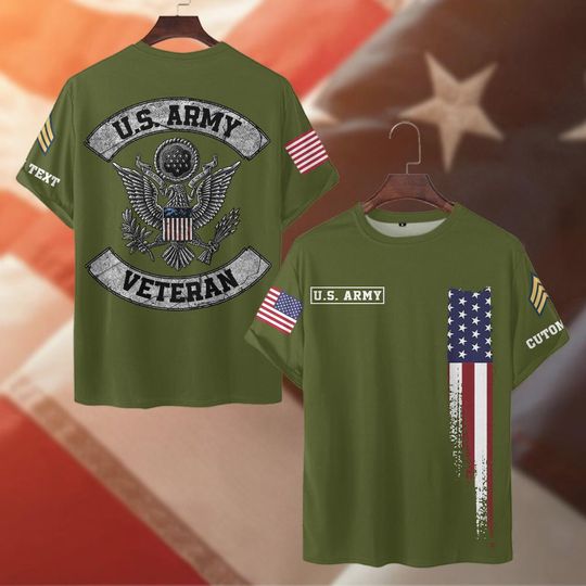 Customized U.S.Army Veteran 3D shirt