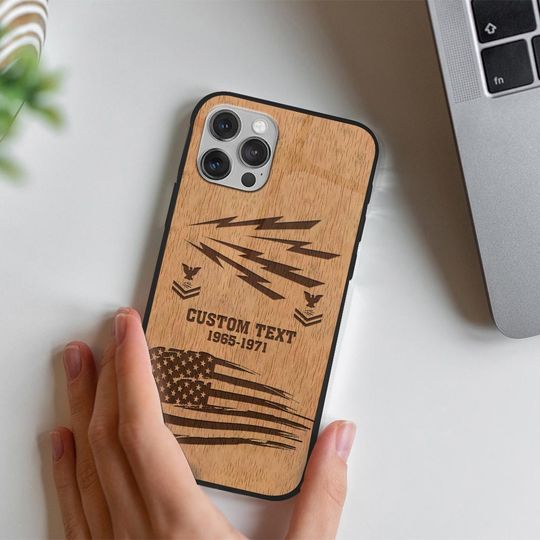 Customized US Navy Ratings Veteran Proudly Served Phone Case
