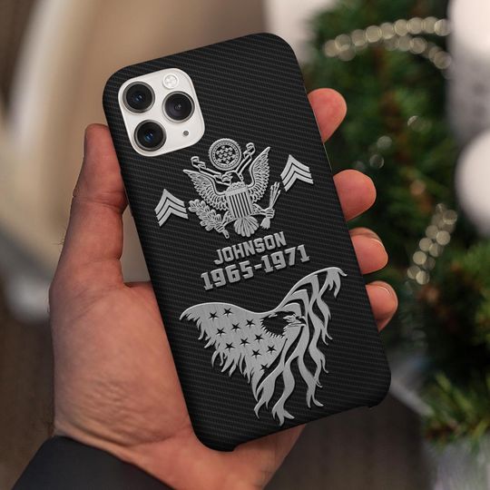 Customized US Military Proudly Served With US Eagle Phone Case