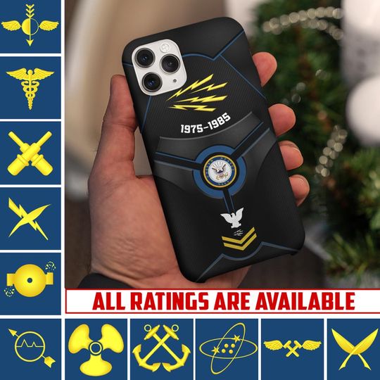 Customized Navy Ratings Phone Case