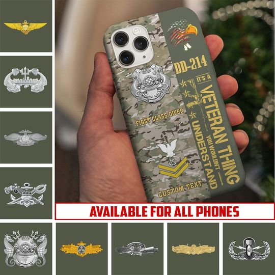 Customized US Navy Skill Badges Phone Case
