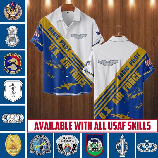 Customized Air Force Skills Hawaiian Shirt