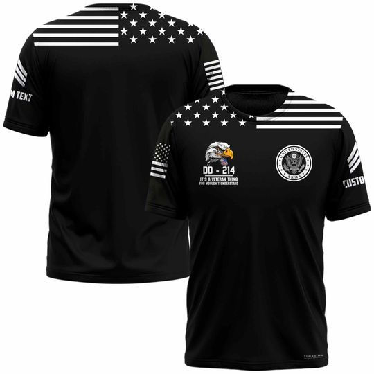 Customized DD-214 Veteran T-Shirt