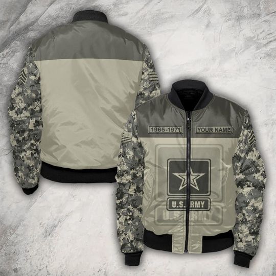 Customized US Military Camouflage Bomber Jacket
