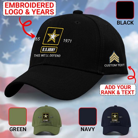 Army Star Logo (before 2023) Embroidered Baseball Cap