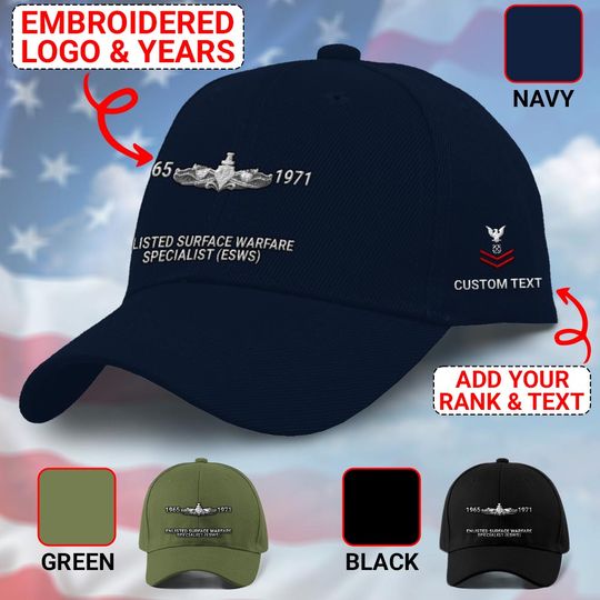 Enlisted Surface Warfare SpecialistEmbroidered Baseball Cap