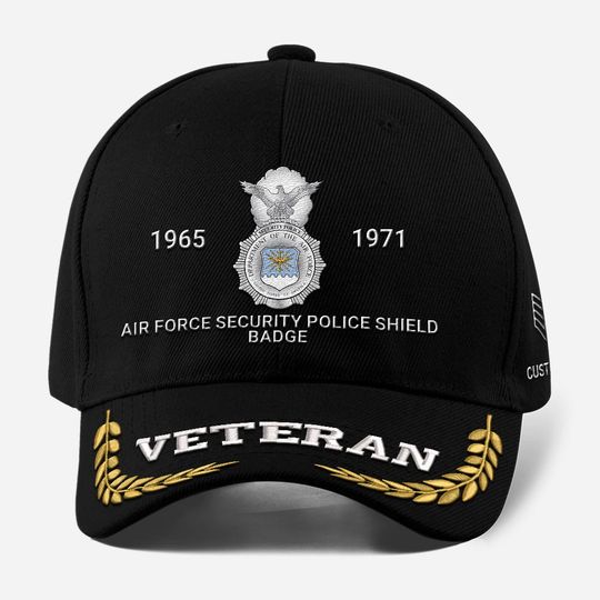 Customized US Veteran – Air Force Badges Proudly Served Embroidered Baseball Cap