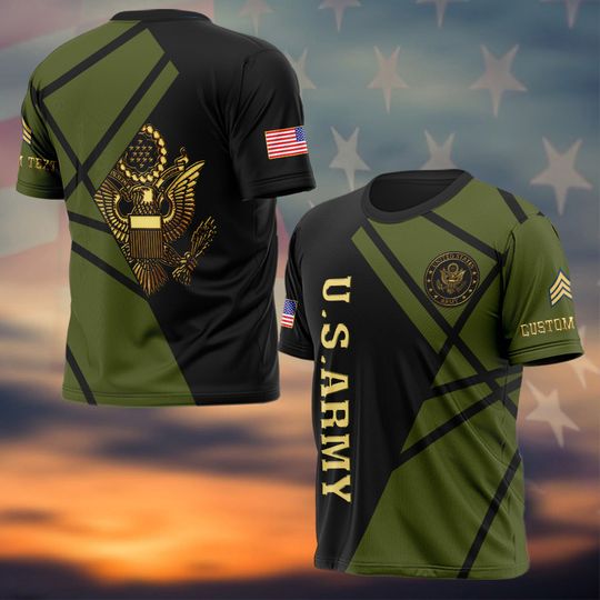 Customized US Military 3D Tshirt