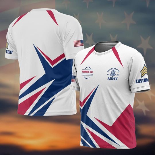 Customized Memorial Day Hero Tribute T-Shirt