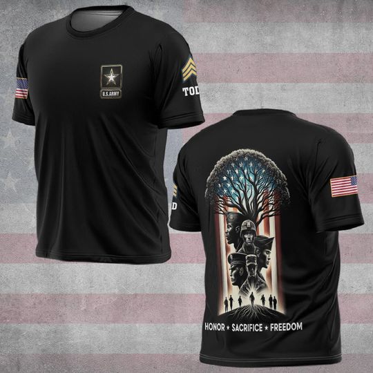 Honor Sacrifice Freedom 3D T Shirt