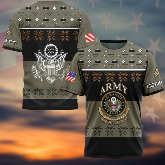 Customized US Military 3D T-Shirt