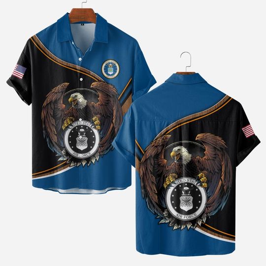 Customized U.S. Air Force Veteran Hawaiian shirt