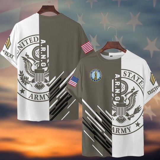 Customized Army National Guard 3D T-Shirt