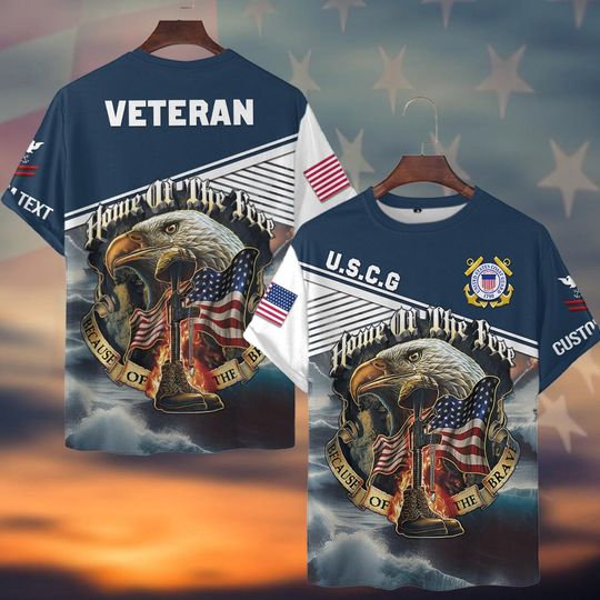 Customized US Coast Guard Veteran T-Shirt