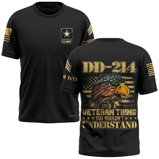 Customized DD-214 Veteran T-Shirt
