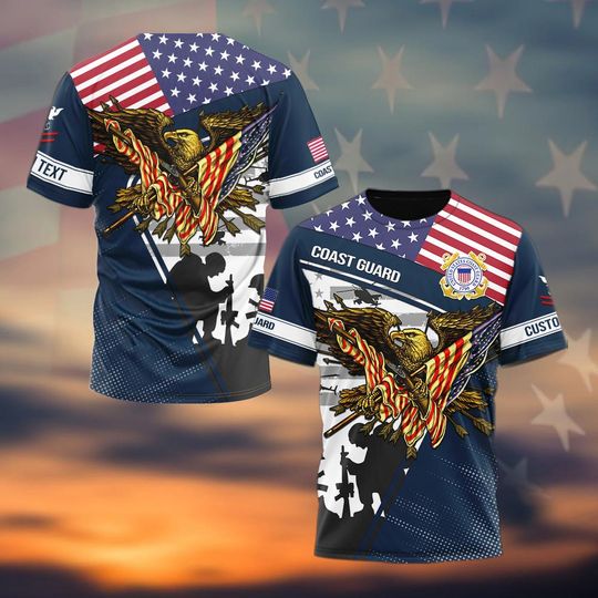 Customized US Coast Guard Veteran T-Shirt