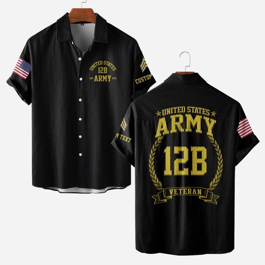 Customized Army MOS Hawaiian Shirt