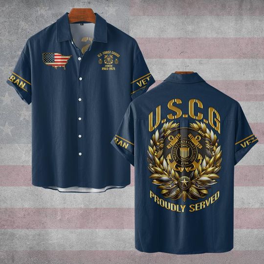 United State Coast Guard Service Tribute Hawaiian Shirt