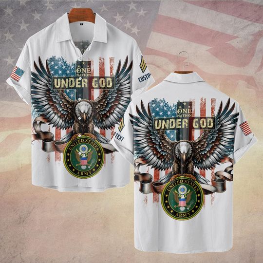 Customized One Nation Under God Hawaiian Shirt