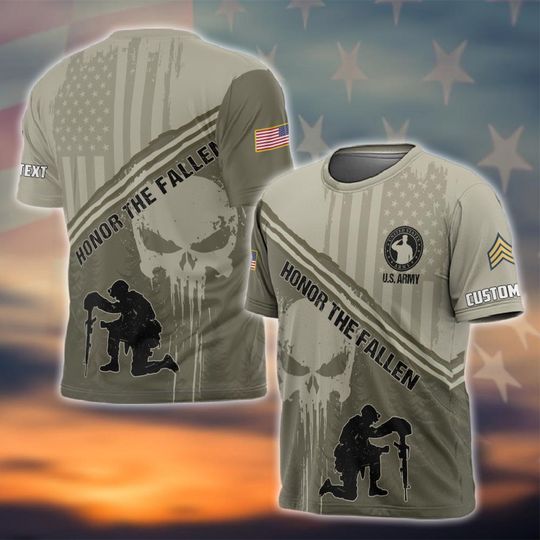 Customized U.S Veteran Honor The Fallen