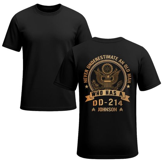 Customized US Veteran Never Underestimate An Old Man Who Has A DD-214